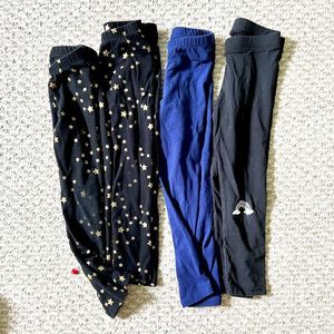 Bundle of Toddler Girls 4T leggings